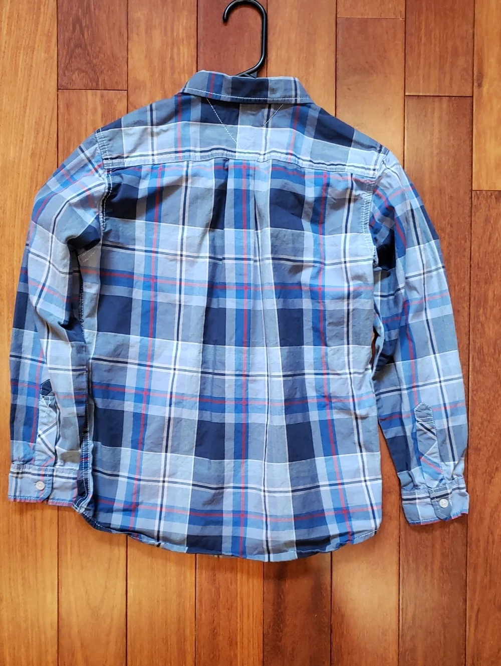 Bundle of Boy's long sleeve button down plaid shirts, Size 12
